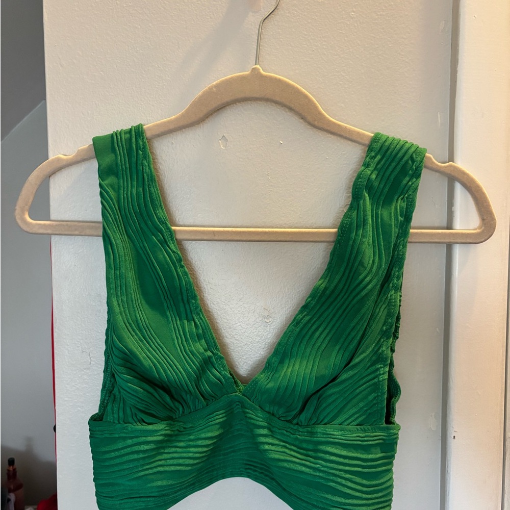 Vibrant Green Sleeveless Top